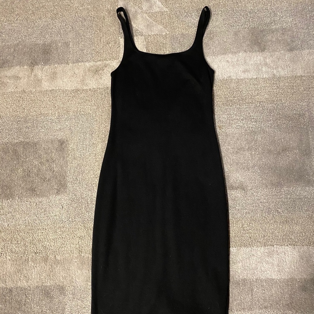 Zara stretch scoopneck and scoopback dress